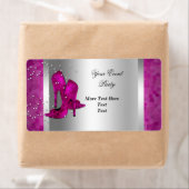 Hot Pink High Heel Shoes Silver Event Party (Insitu)