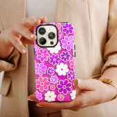 Hot Pink Hippie iPhone | 60er Hippie iPhone 13 Case-Mate iPhone Hülle