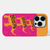 Hot Pink Horus-Eye Elephants iPhone Case (Rückseite (Horizontal))