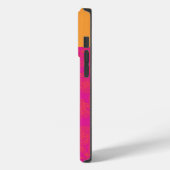 Hot Pink Horus-Eye Elephants iPhone Case (Rückseite / Links)