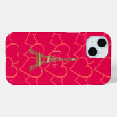 Hot Pink, I Liebe Paris Case-Mate iPhone Case (Rückseite (Horizontal))