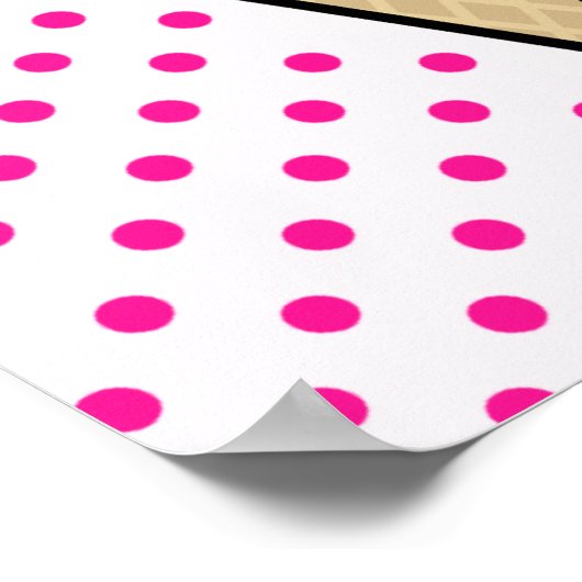 Hot Pink Ice Creme Cone Poster (Ecke)