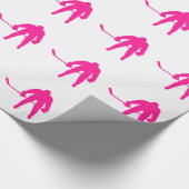 Hot Pink Ice Hockey Geschenkpapier (Ecke)