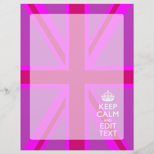 Hot Pink: Ihr Behalt zum Bearbeiten von Text-Union (Vorderseite)