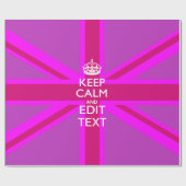 Hot Pink: Ihr Behalt zum Bearbeiten von Text-Union Geschenkpapier (Flach)