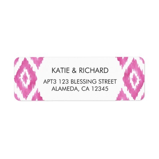 Hot Pink Ikat (Vorne)