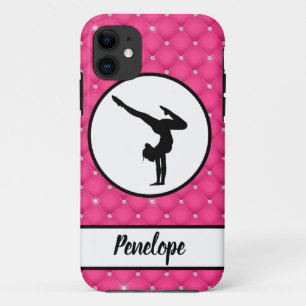 Hot-Pink-Imitat-Kristall-Handstand Case-Mate iPhone Hülle