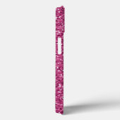 Hot Pink Imitate Glitzer Moderner Chic Case-Mate iPhone Hülle (Rückseite / Rechts)