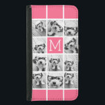 Hot Pink Instagramm Foto Collage Custom Monogram Geldbeutel Hülle Für Das Samsung Galaxy S5<br><div class="desc">Verwenden Sie bis zu 11 quadratische oder selbstständige Fotos,  um ein einzigartiges und persönliches Geschenk zu schaffen. Oder man behalte den Hipster Welpe und macht einen trendigen Sake. Wenn Sie die Bilder anpassen müssen,  klicken Sie auf das Werkzeug anpassen,  um Änderungen vorzunehmen.</div>