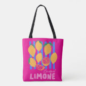 Hot Pink La Vita al Limone Tasche (Rückseite)