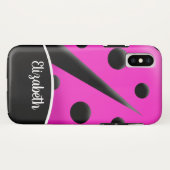 Hot-Pink-Ladybug - Maßgeschneiderter Fall Case-Mate iPhone Hülle (Rückseite (Horizontal))