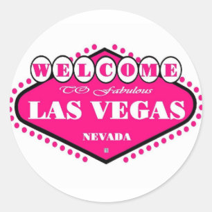 HOT Pink Las Vegas Logo Aufkleber