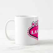 HOT PINK Las Vegas Unterschrift Tasse (Links)