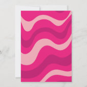 Hot Pink Last Ride Disco Cowgirl Bachelorette Einladung (Rückseite)