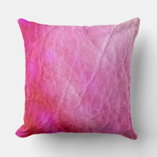 Hot Pink Leather Kissen