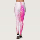 Hot Pink-Leggings | Space Galaxy Themenabende Leggings (Rückseite)