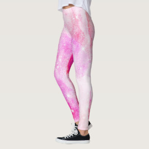 Hot Pink-Leggings   Space Galaxy Themenabende Leggings