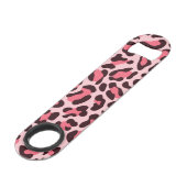 Hot Pink Leopard Druckgeschwindigkeit Flaschenöffn Speed Flaschenöffner (Vorderseite Schrägansicht)