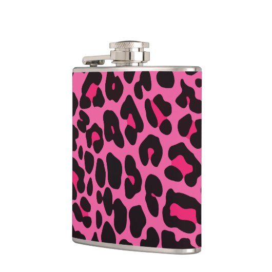 Hot Pink Leopard Flachmann (Links)