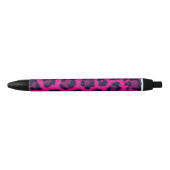 Hot Pink Leopard Print Animal Muster Kugelschreiber (Vorderseite)