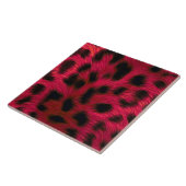 Hot Pink Leopard Print Faux Fliese (Seite)