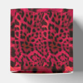 Hot Pink Leopard Print Faux  Geschenkschachtel (Oben)