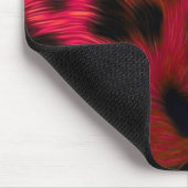 Hot Pink Leopard Print Faux Mousepad (Ecke)