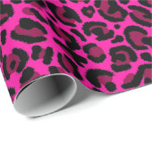 Hot Pink Leopard Print Geschenkpapier (Rolleneckpunkt)
