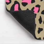Hot Pink Leopard Print Personalized Mousepad (Ecke)
