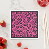 Hot Pink Leopard Printessin Serviette (Beispiel)