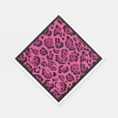 Hot Pink Leopard Printessin Serviette (Ecke)