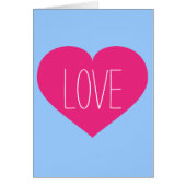 Hot Pink Liebe Herz (Vorne)