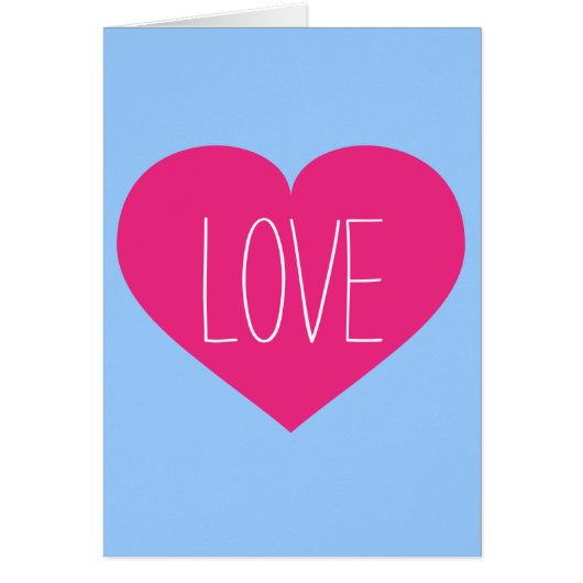 Hot Pink Liebe Herz (Vorne)