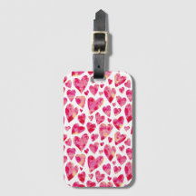 Hot Pink Liebe Herzmuster