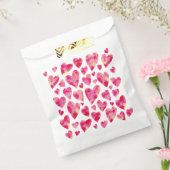 Hot Pink Liebe Herzmuster Geschenktütchen (Versiegelt)