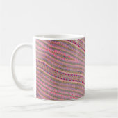 Hot Pink Liebe und Hübsches Herzmuster Kaffeetasse (Links)