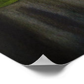 Hot Pink lily flower watercolor pop art painting Poster (Ecke)