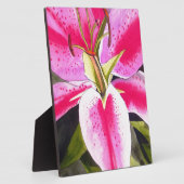 Hot Pink Lily Teneriffa Pop Blume Fotoplatte (Seite)