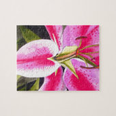 Hot Pink Lily Teneriffa Pop Blume Puzzle (Horizontal)