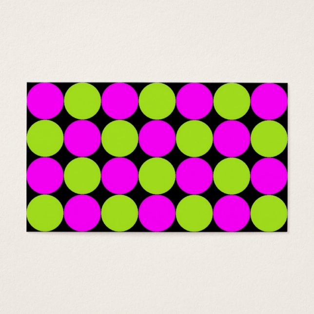 Hot Pink & Lime Green Polka Dots (Vorderseite)