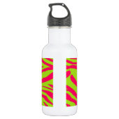 Hot Pink Limon Zebra Print 32.oz. Edelstahlflasche (Rückseite)
