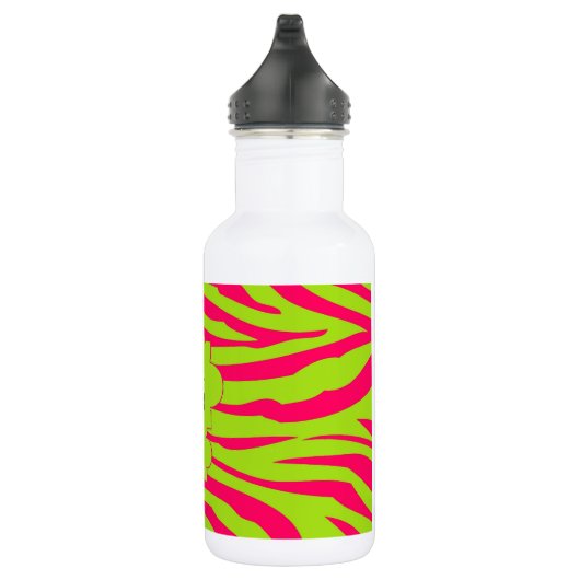 Hot Pink Limon Zebra Print 32.oz. Edelstahlflasche (Rechts)