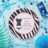 Hot Pink Lingerie Party Vielen Dank Pappteller (Party)