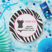 Hot Pink Lingerie Party Vielen Dank Pappteller (Party)