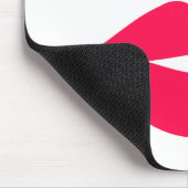 Hot Pink Lips Design Make-up Künstler Mousepad (Ecke)