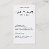 Hot Pink Lips Design Make-up-Künstler Visitenkarte (Rückseite)