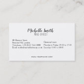 Hot Pink Lips Design Make-up Künstler Visitenkarte (Rückseite)