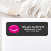 Hot Pink Lips Glamour Illustration (Insitu)