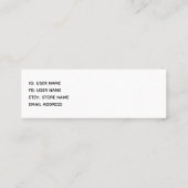 Hot Pink Lips Glamour Illustration Mini Visitenkarte (Rückseite)