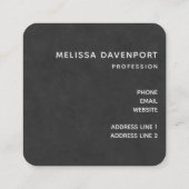 Hot Pink Lips Glamour Illustration Quadratische Visitenkarte (Rückseite)